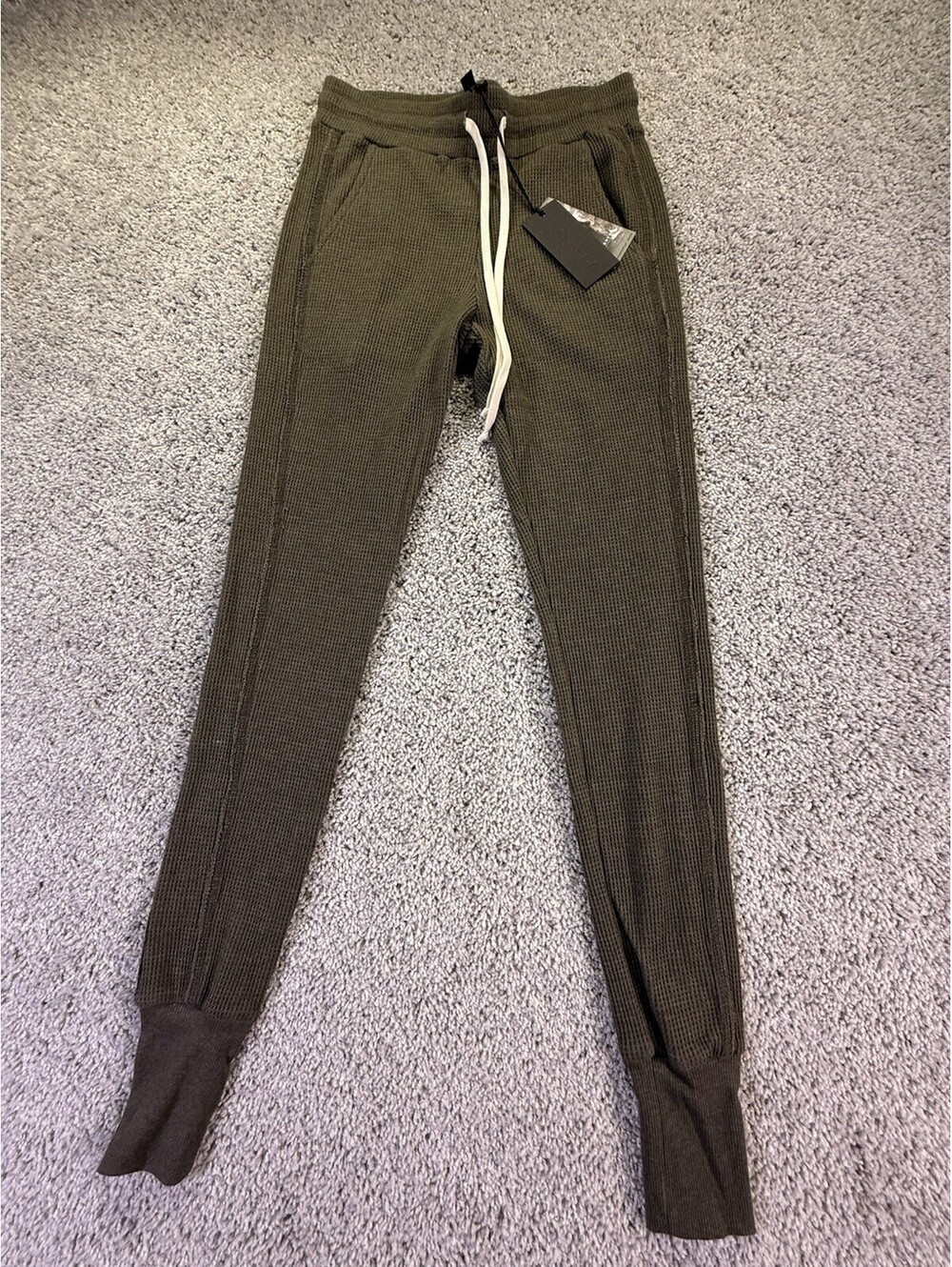 NWT Twenty Montreal Joggers Green Waffled Size XS